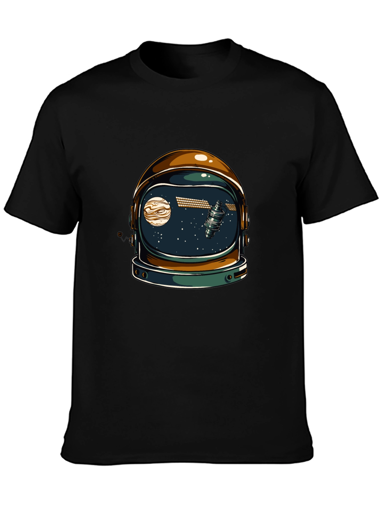 Astronaut Helmet Graphic T-Shirt