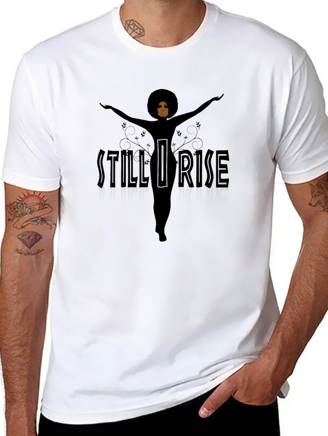 Still I Rise Graphic Black T-Shirt