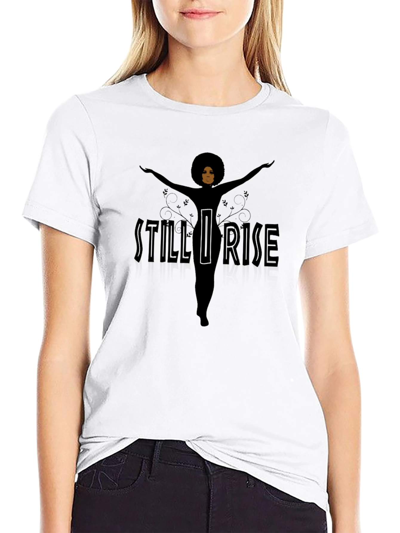 Still I Rise Graphic Black T-Shirt