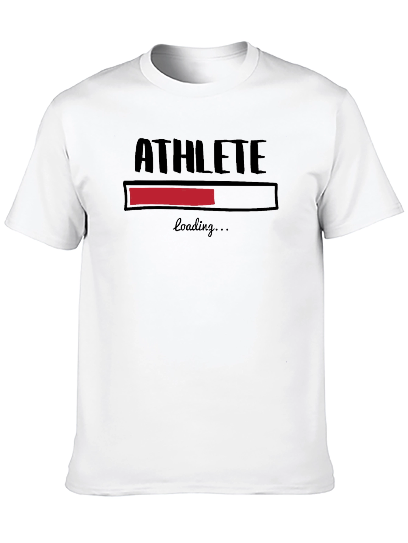 Athlete Loading Black Graphic T-Shirt