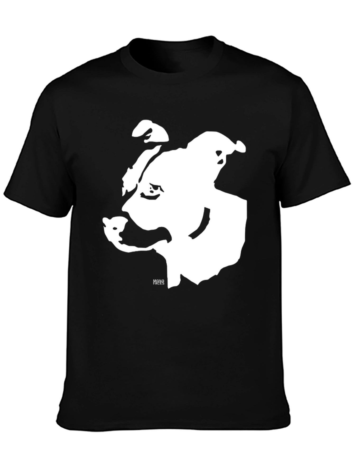 Bold Bulldog Graphic T-Shirt - Black Cotton