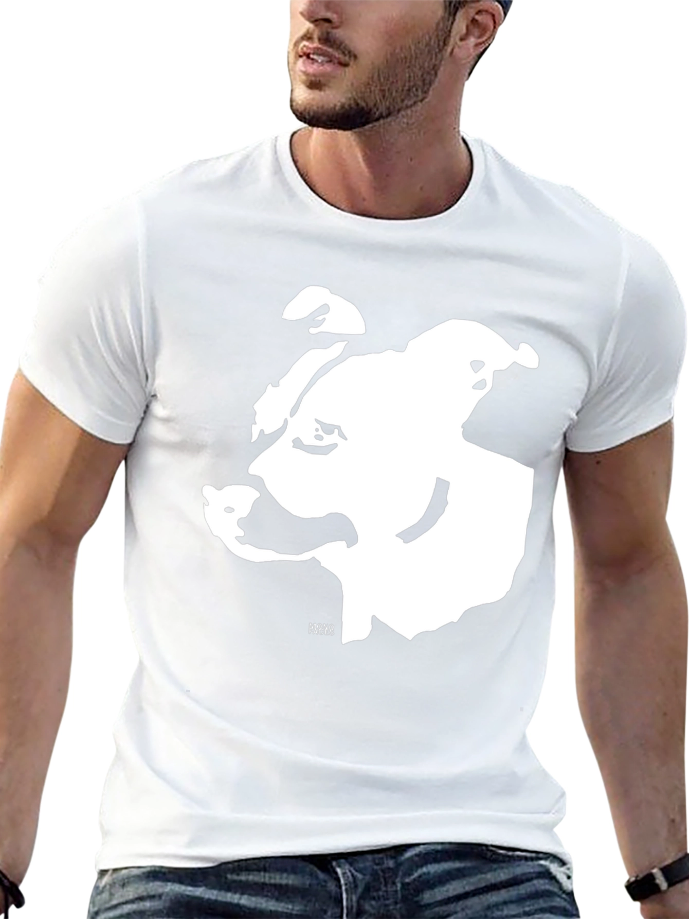 Bold Bulldog Graphic T-Shirt - Black Cotton