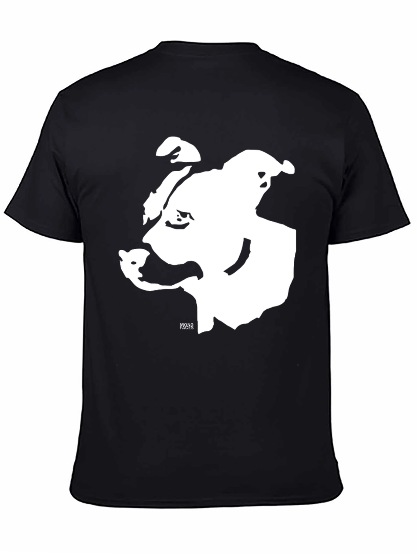 Bold Bulldog Graphic T-Shirt - Black Cotton