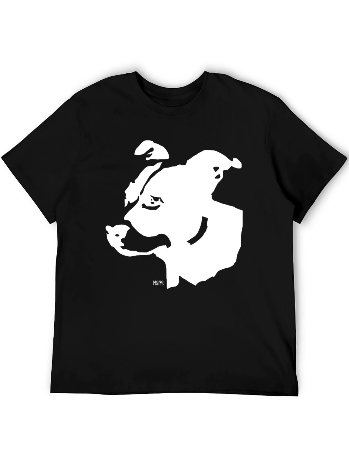 Bold Bulldog Graphic T-Shirt - Black Cotton