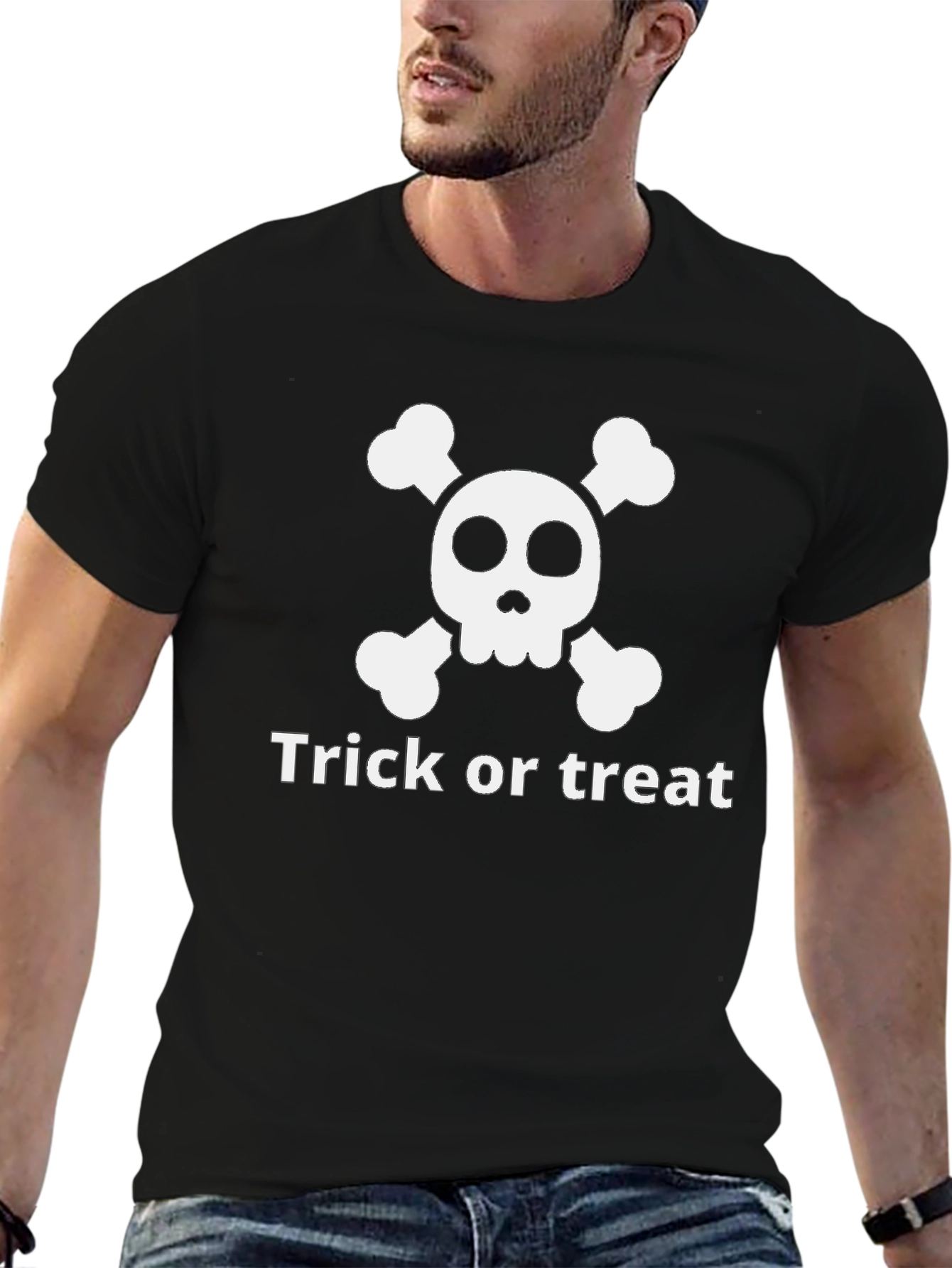 Halloween Skull & Crossbones Trick or Treat T-Shirt