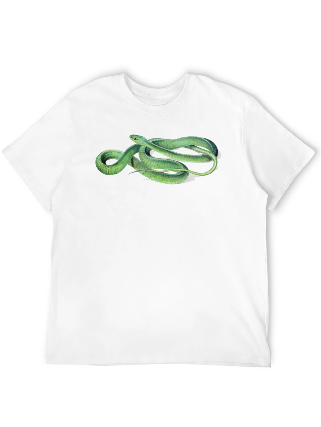 Green Snake Graphic T-Shirt - Stylish Mens Tee