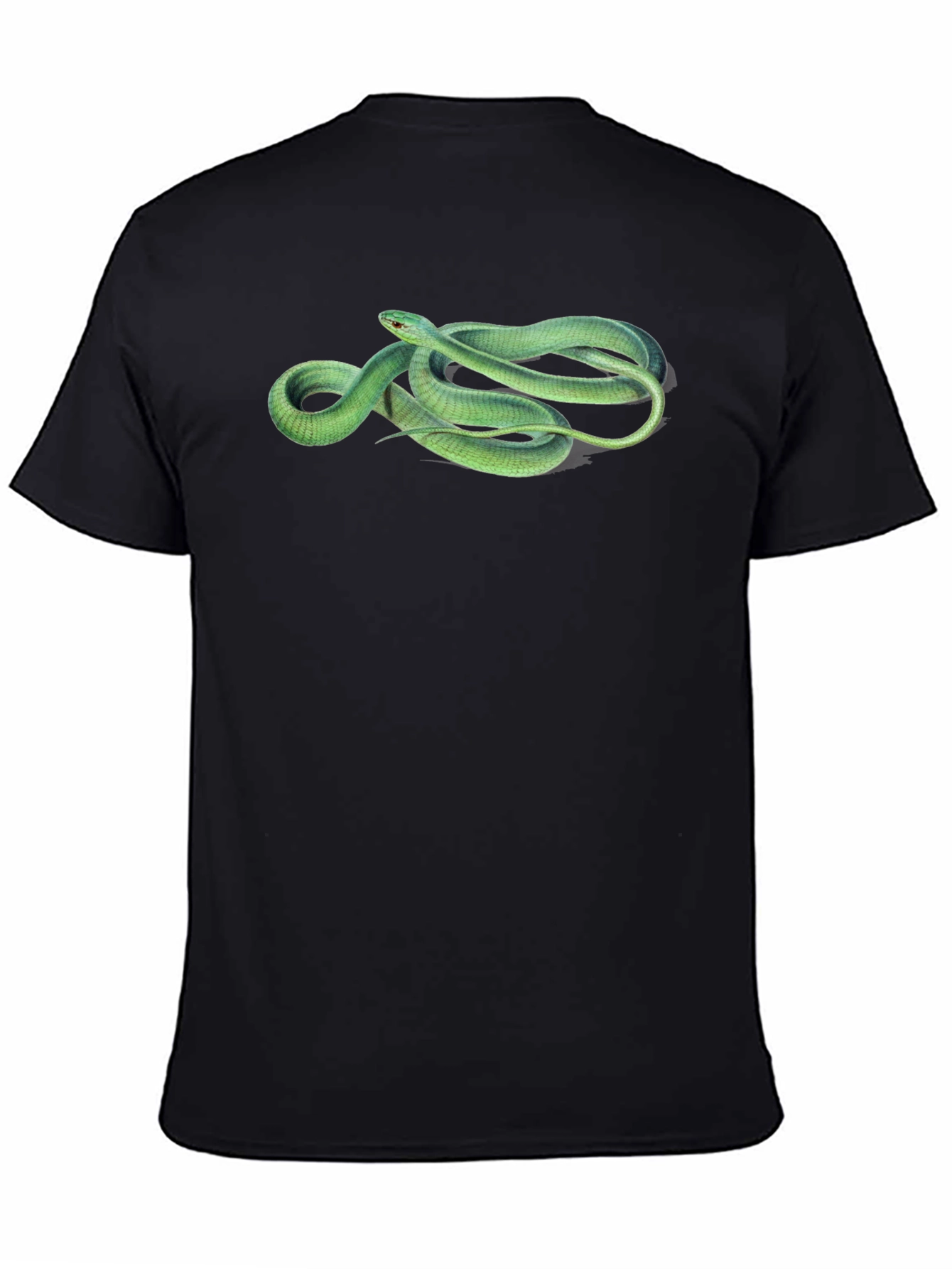 Green Snake Graphic T-Shirt - Stylish Mens Tee