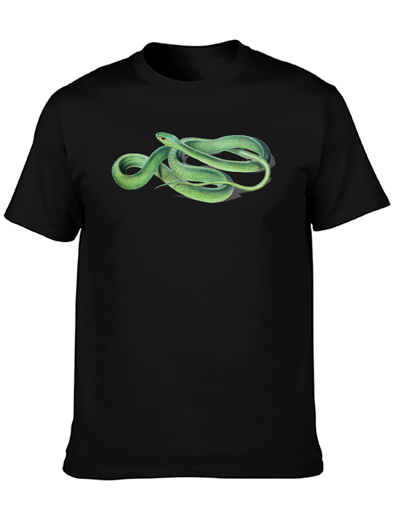 Green Snake Graphic T-Shirt - Stylish Mens Tee