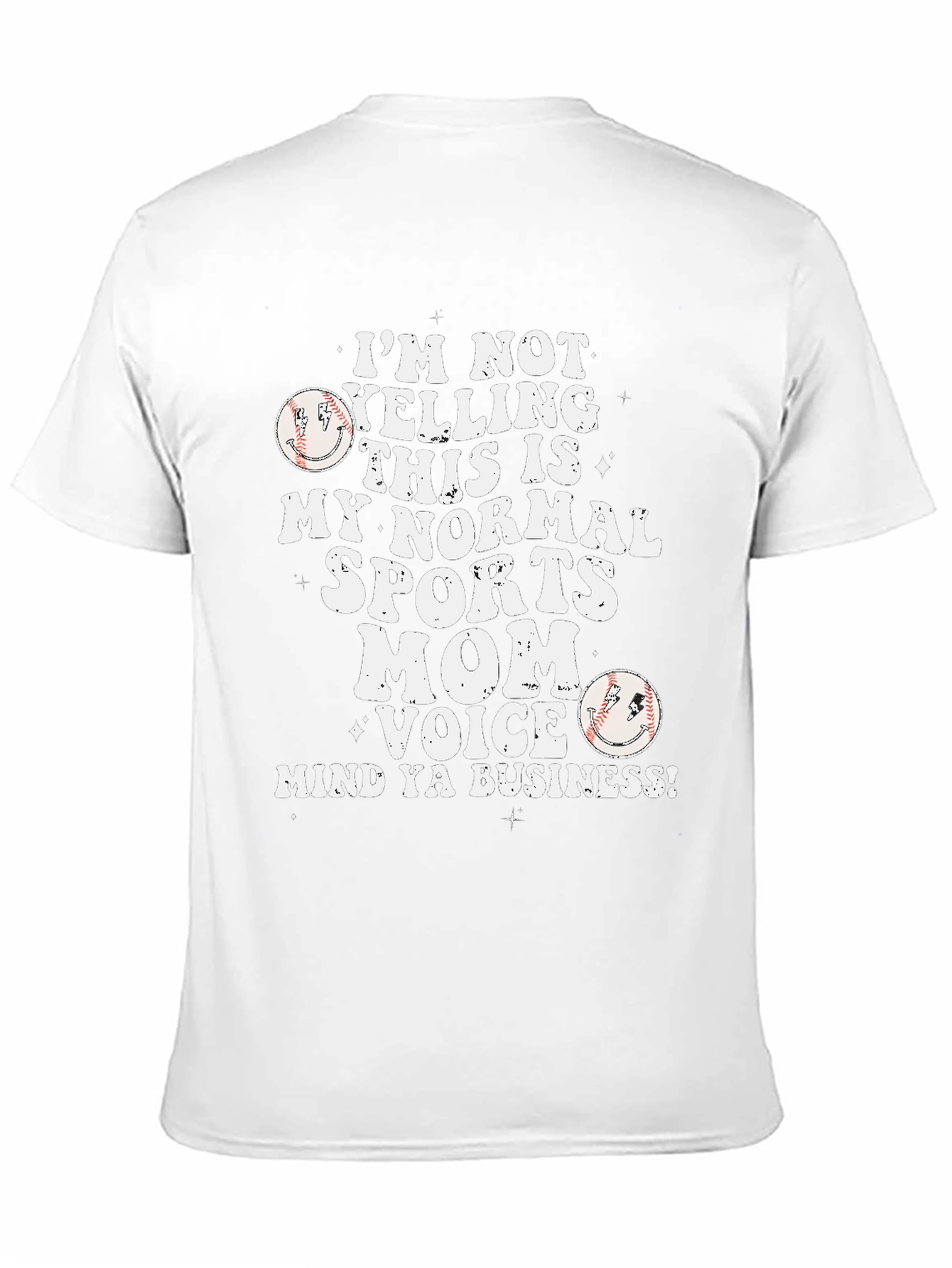 Sports Mom T-Shirt - Im Not Yelling Baseball