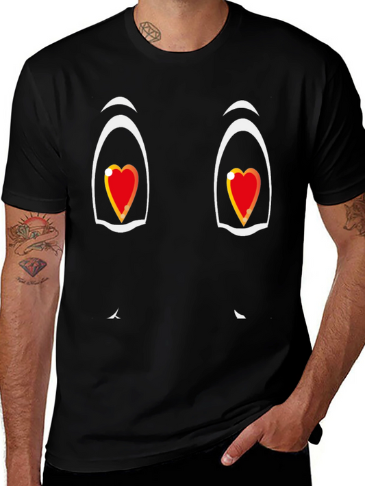 Heart Eyes Graphic Tee - Fun & Playful Design