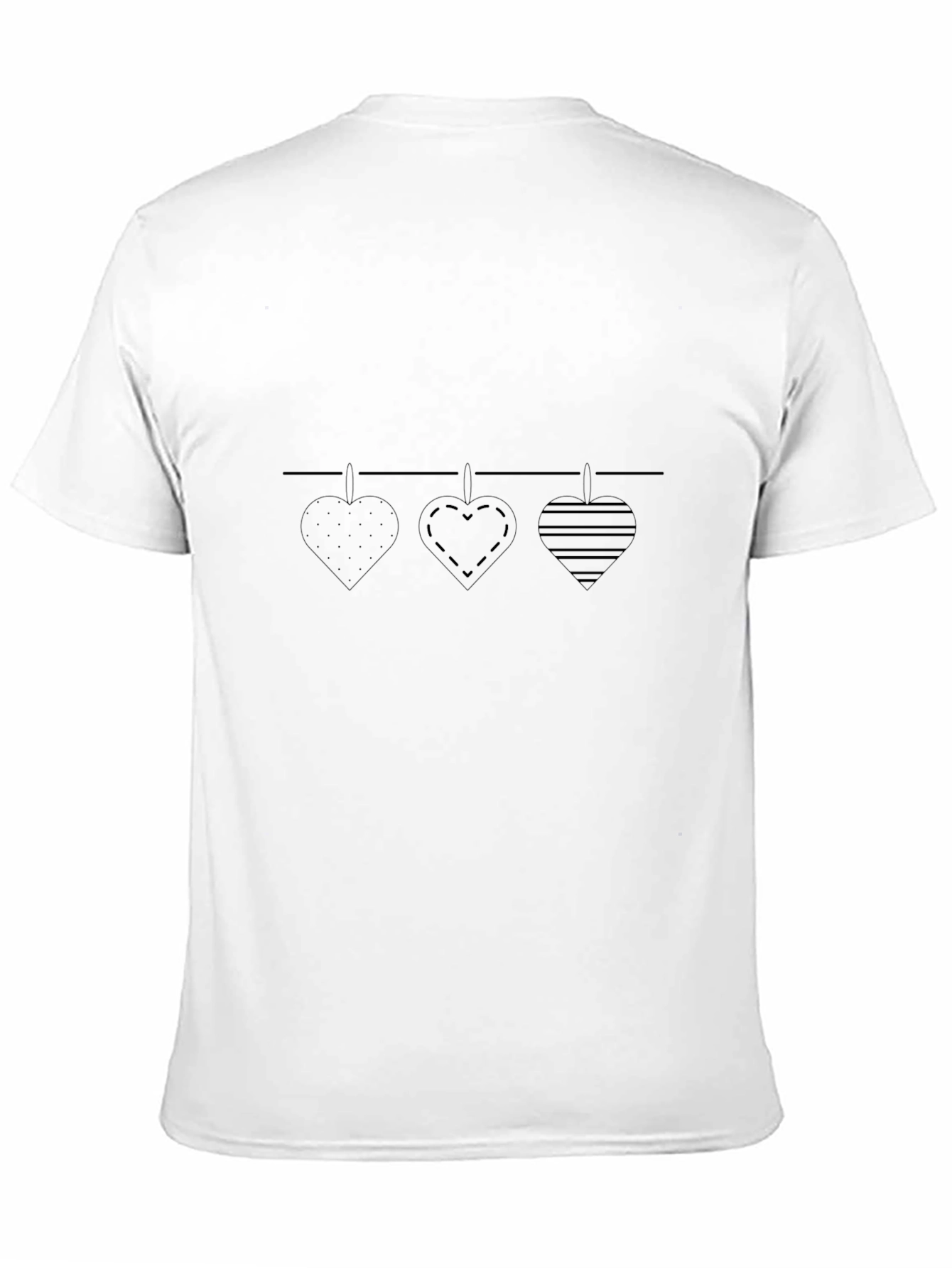 Heart Garland Graphic Tee - Stylish & Unique