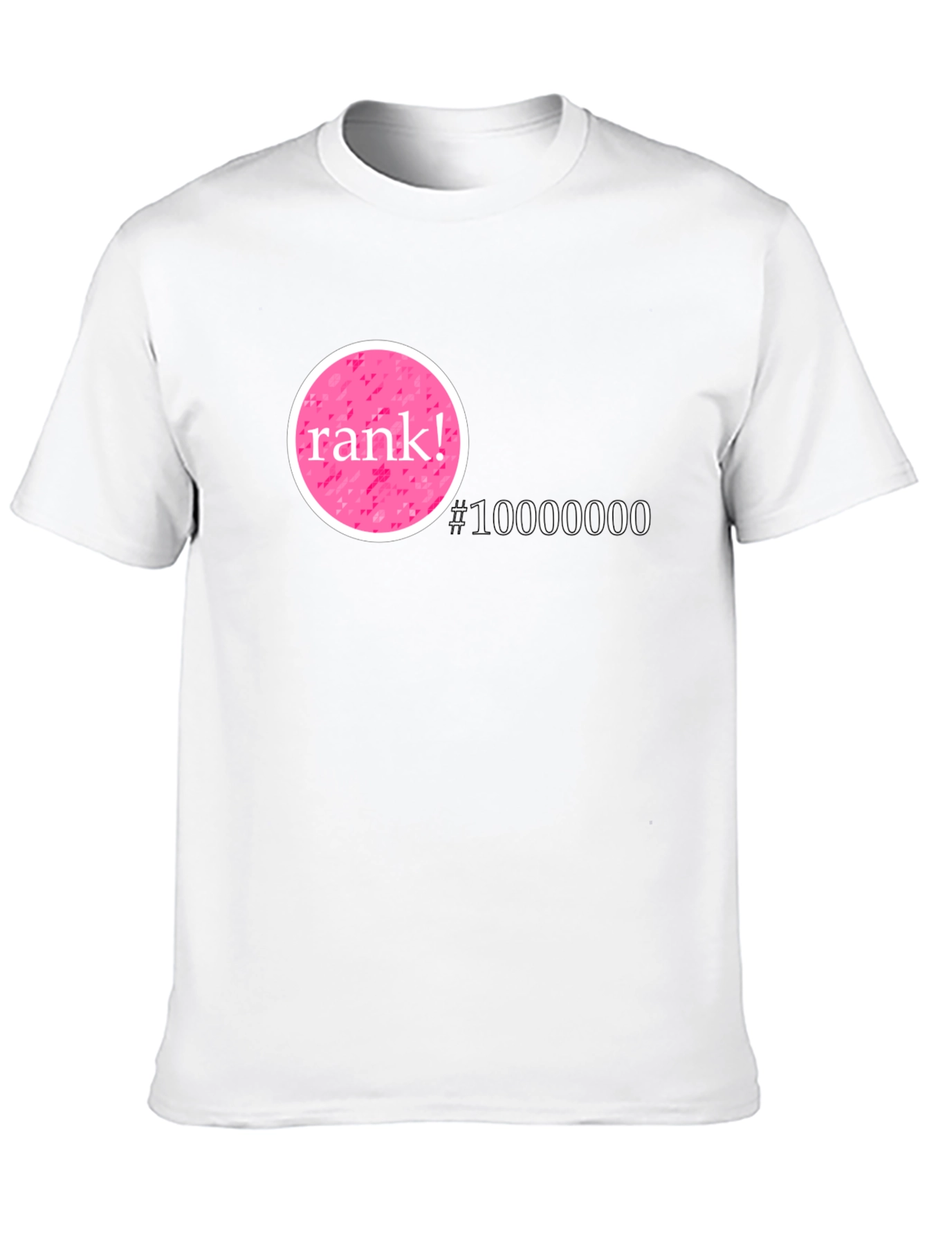 Rank! #10000000 Graphic T-Shirt - Black