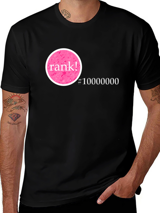 Rank! #10000000 Graphic T-Shirt - Black