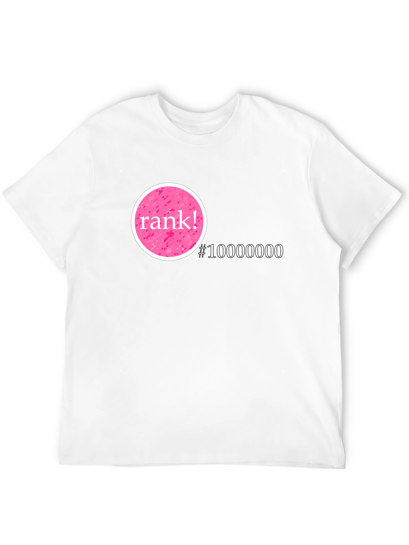 Rank! #10000000 Graphic T-Shirt - Black