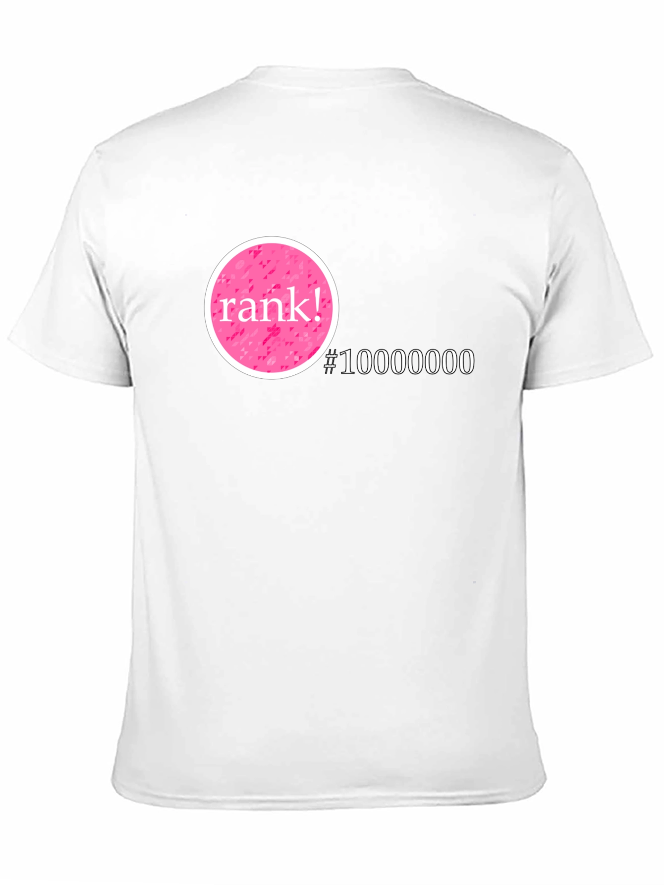 Rank! #10000000 Graphic T-Shirt - Black