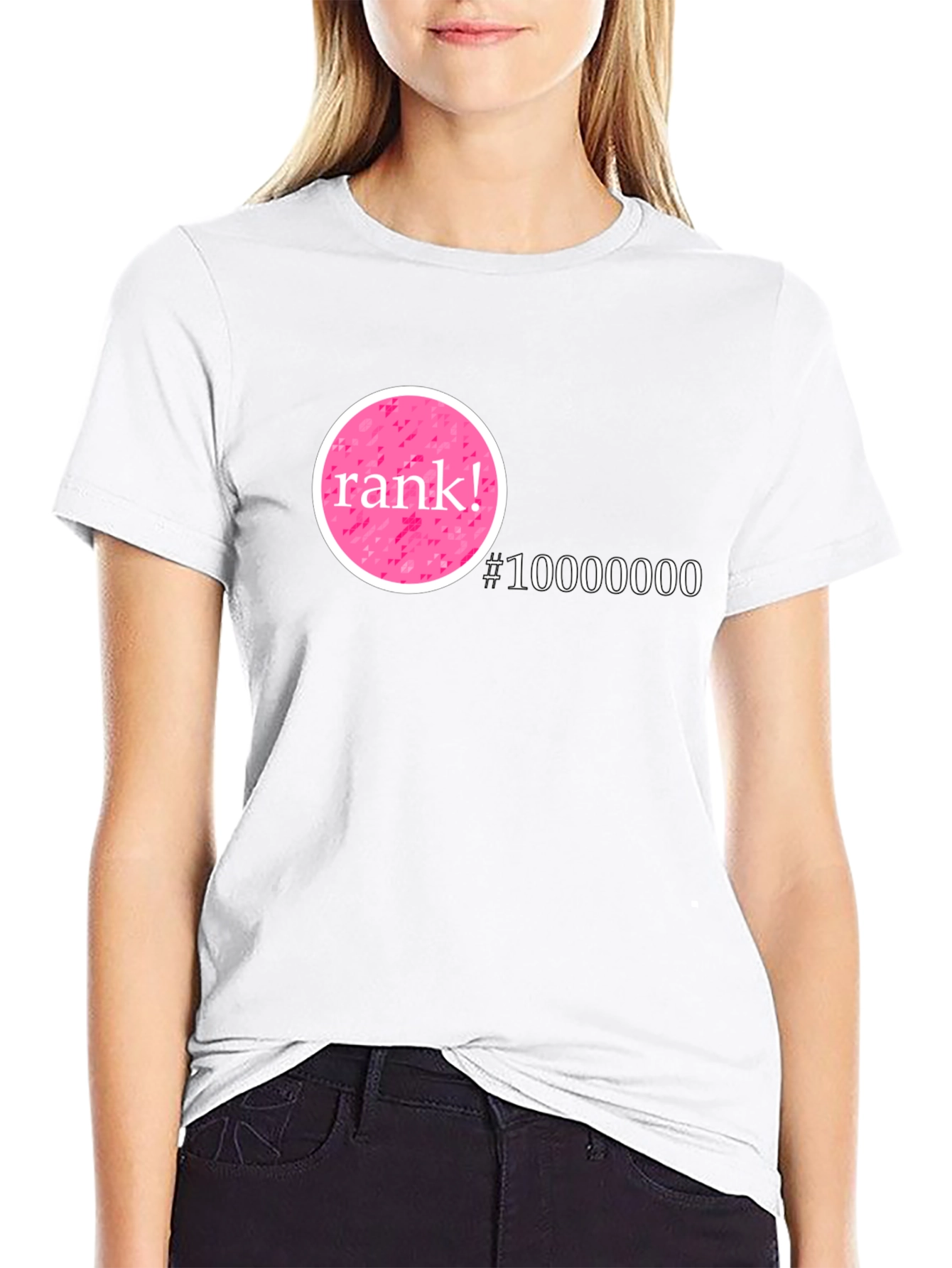 Rank! #10000000 Graphic T-Shirt - Black