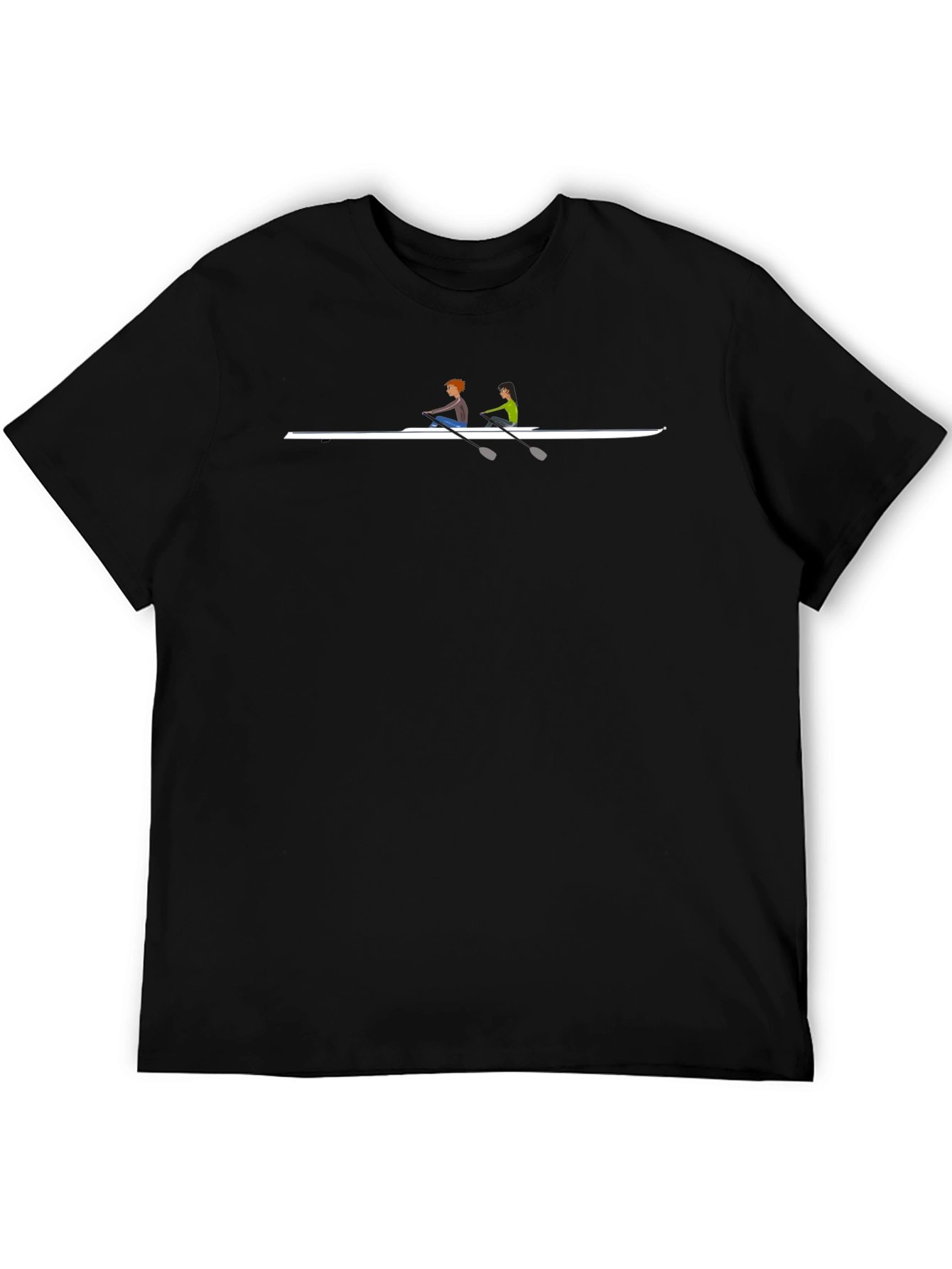 Rowing Team Black T-Shirt
