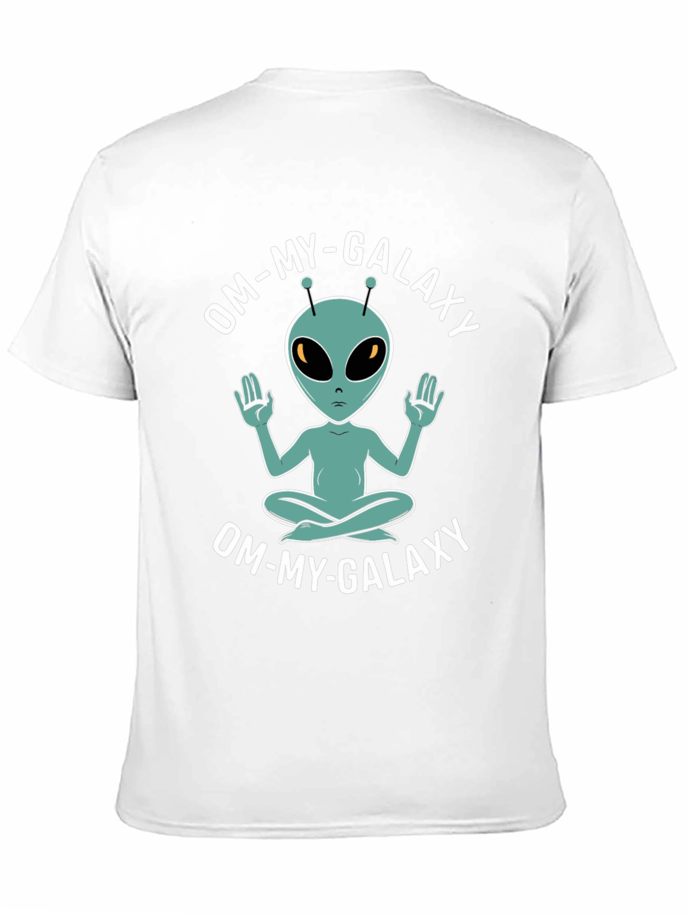 Om-My-Galaxy Alien T-Shirt - Meditating Extra-Terrestrial Tee