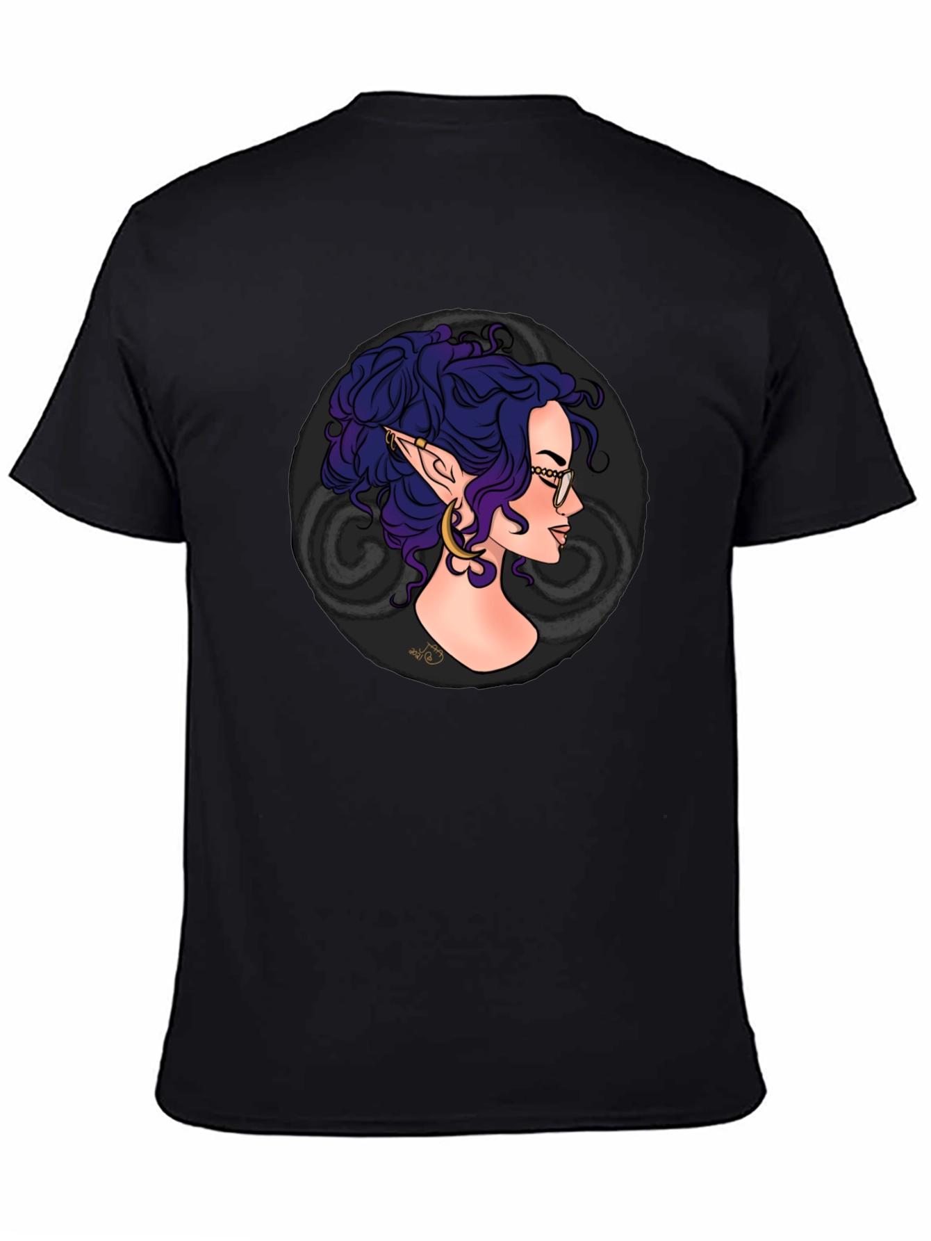 Elf Portrait Tee - Unique Graphic Design