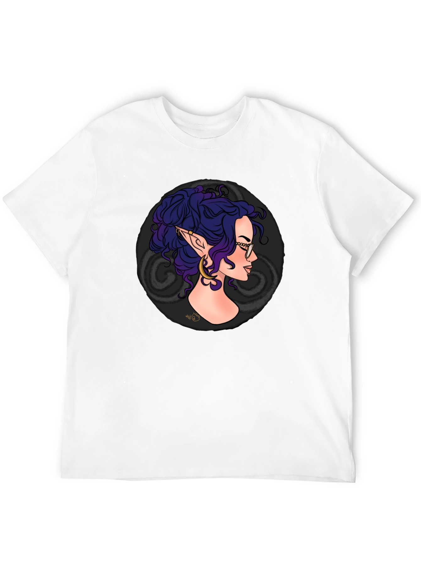 Elf Portrait Tee - Unique Graphic Design