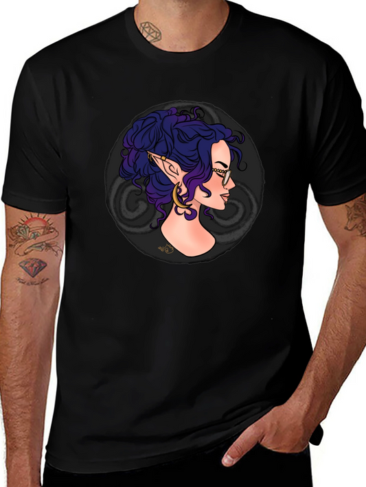Elf Portrait Tee - Unique Graphic Design