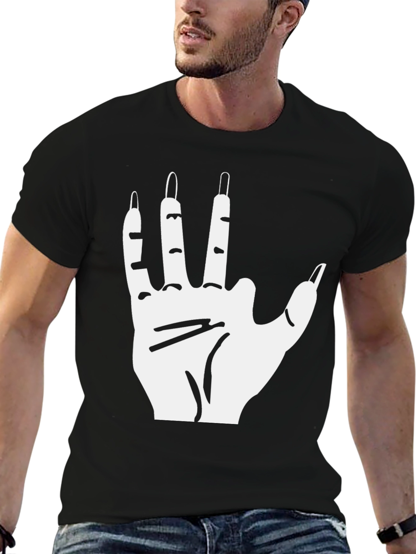 Live Long and Prosper Graphic Tee - Black