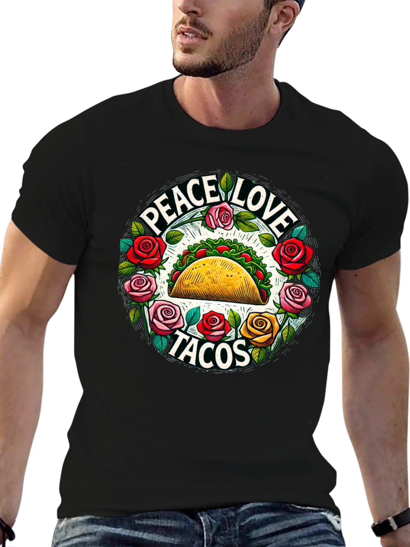 Peace Love Tacos Graphic Tee