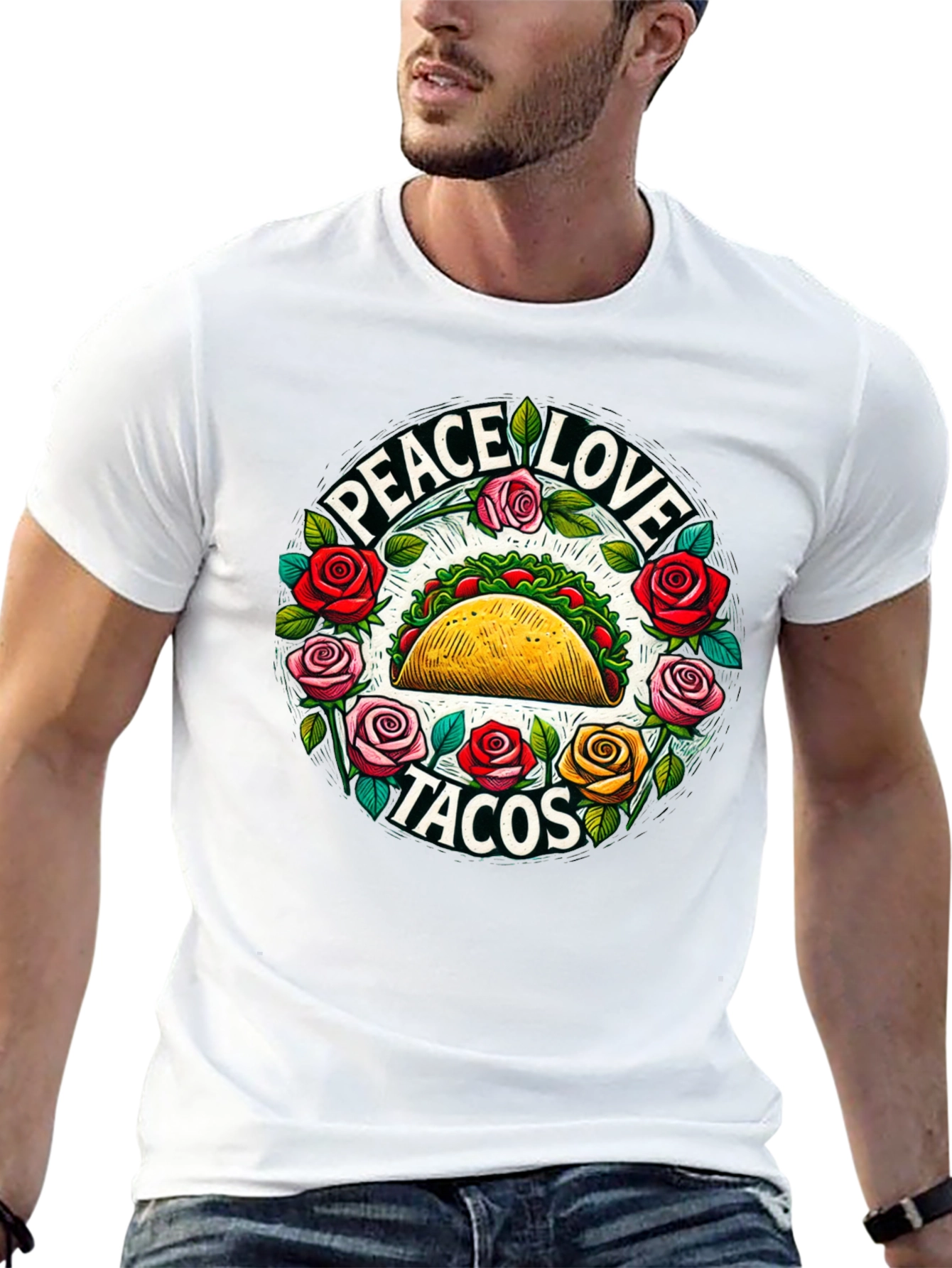 Peace Love Tacos Graphic Tee