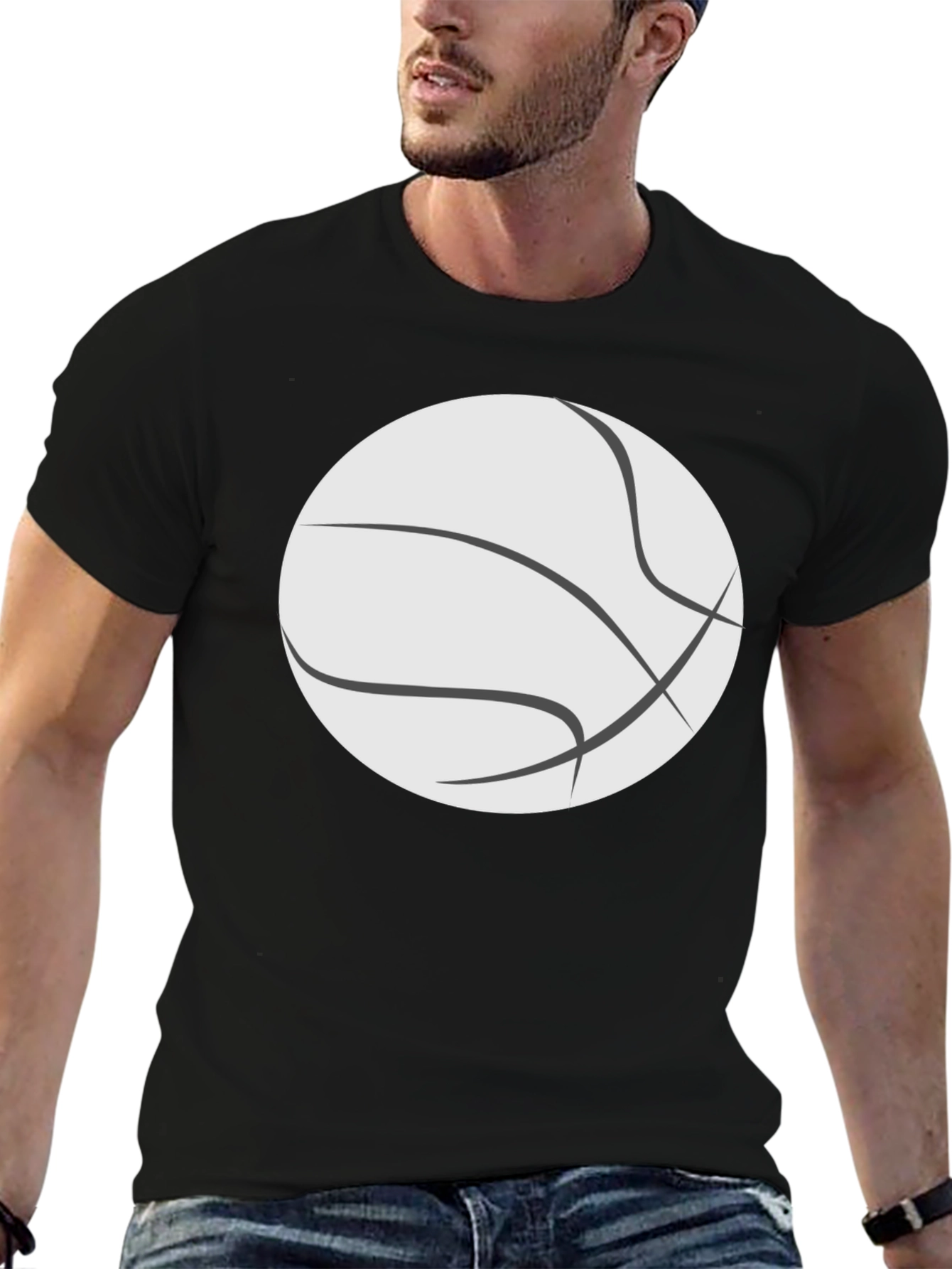 Basketball Graphic T-Shirt - Casual Tee