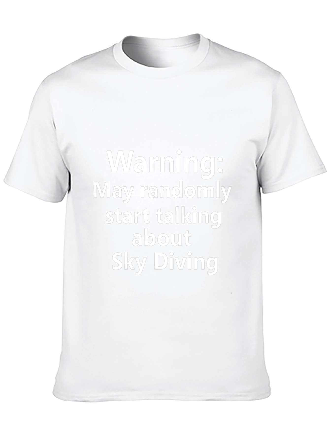Sky Diving Warning T-Shirt - Random Talking Tee