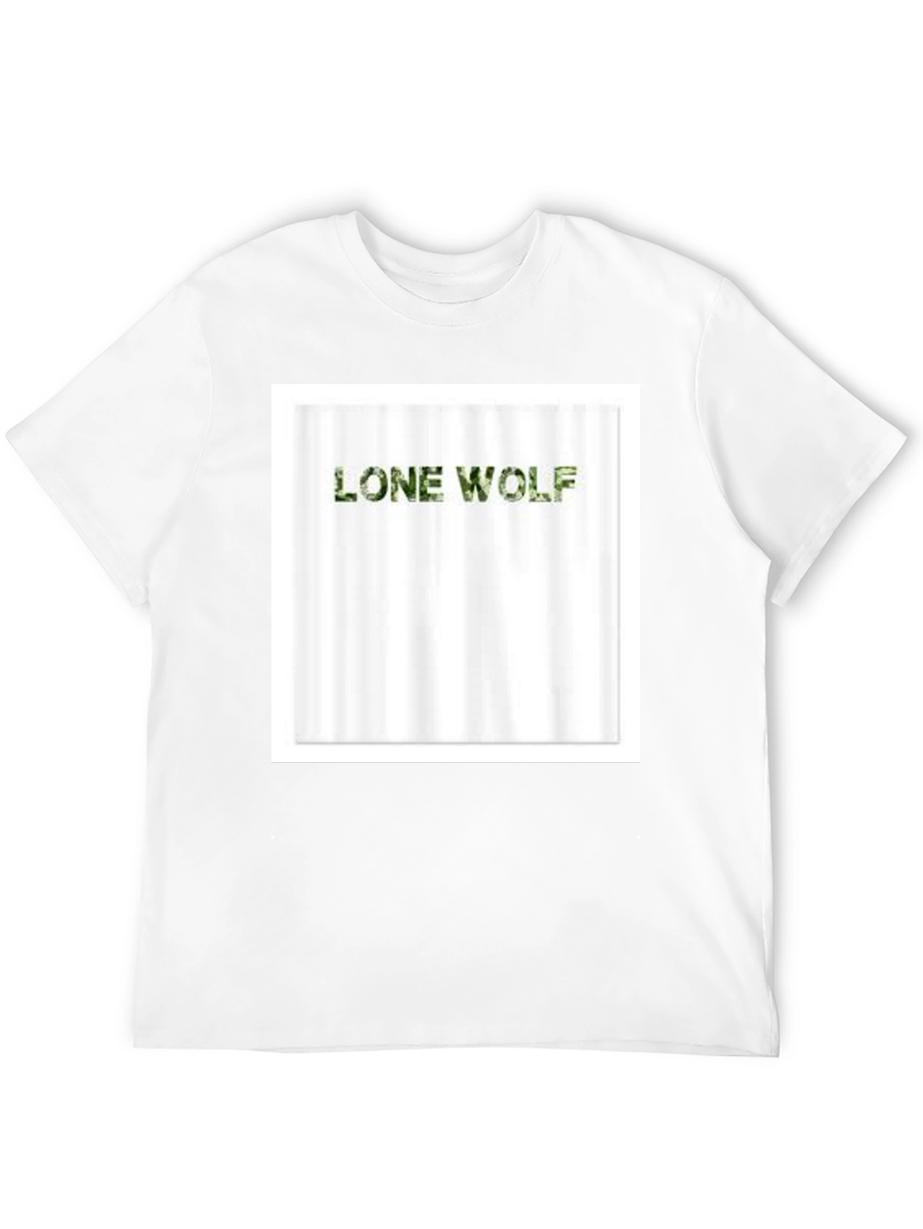 Lone Wolf Camo Tee - Mens Black T-Shirt