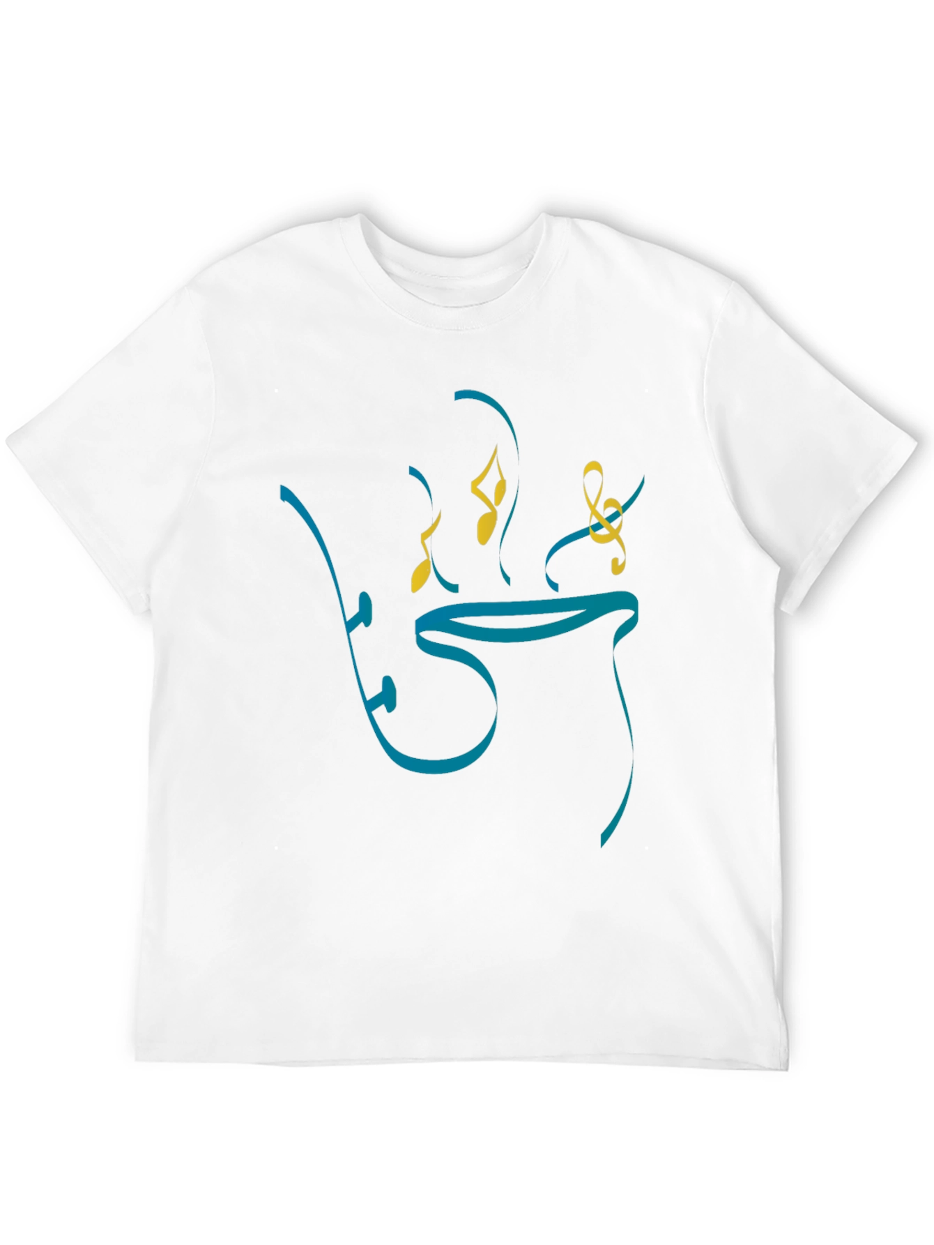Stylish Music Motif T-Shirt
