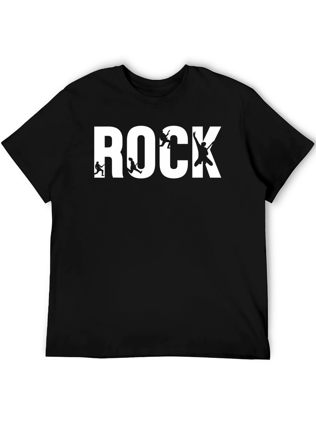 Rock Band T-Shirt - Black Cotton Graphic Tee