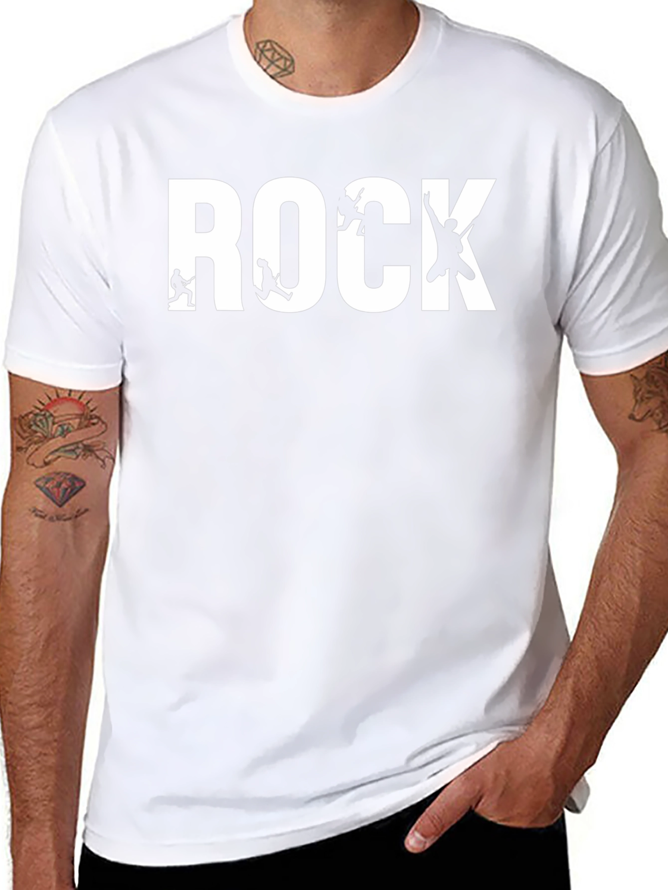 Rock Band T-Shirt - Black Cotton Graphic Tee