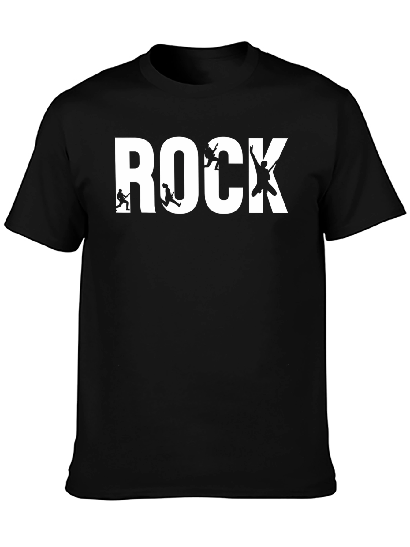 Rock Band T-Shirt - Black Cotton Graphic Tee
