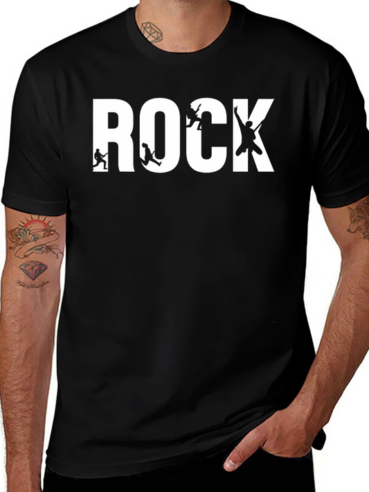 Rock Band T-Shirt - Black Cotton Graphic Tee