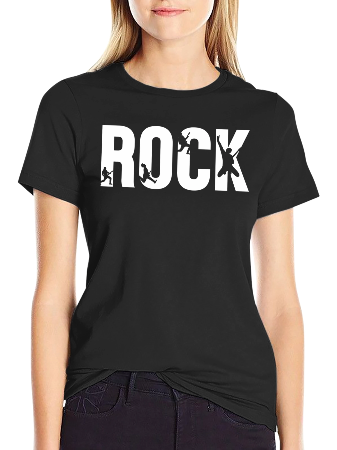 Rock Band T-Shirt - Black Cotton Graphic Tee