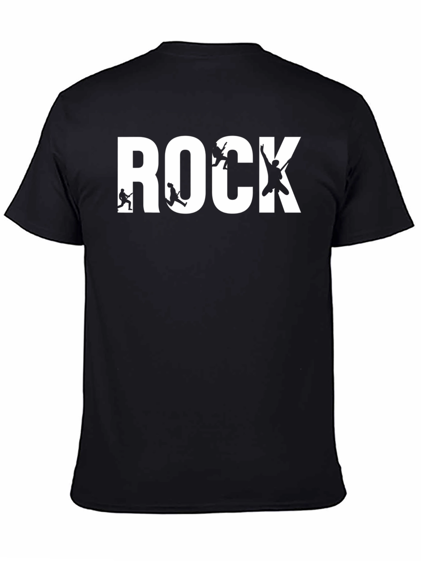 Rock Band T-Shirt - Black Cotton Graphic Tee