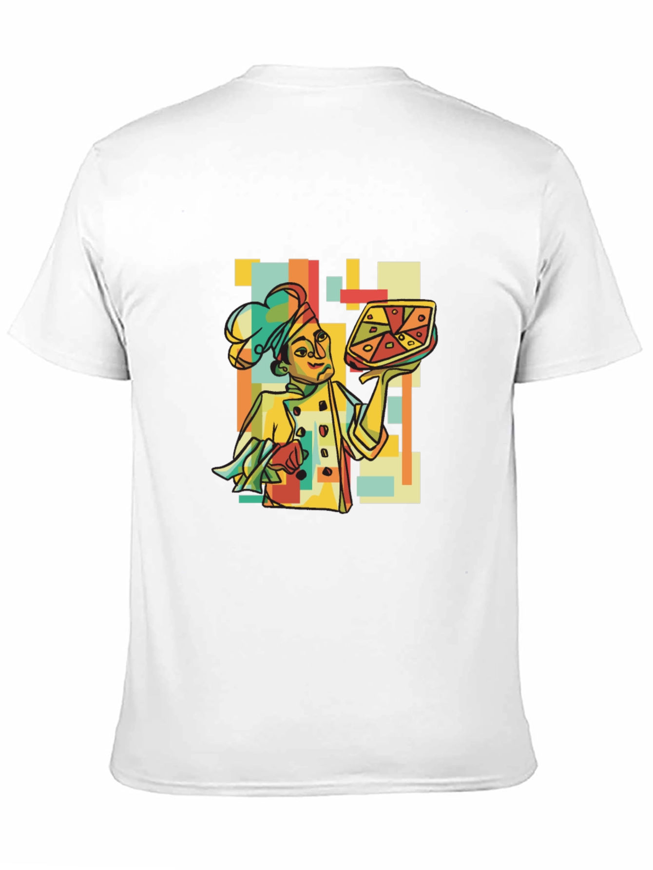 Retro Chef Pizza Graphic T-Shirt