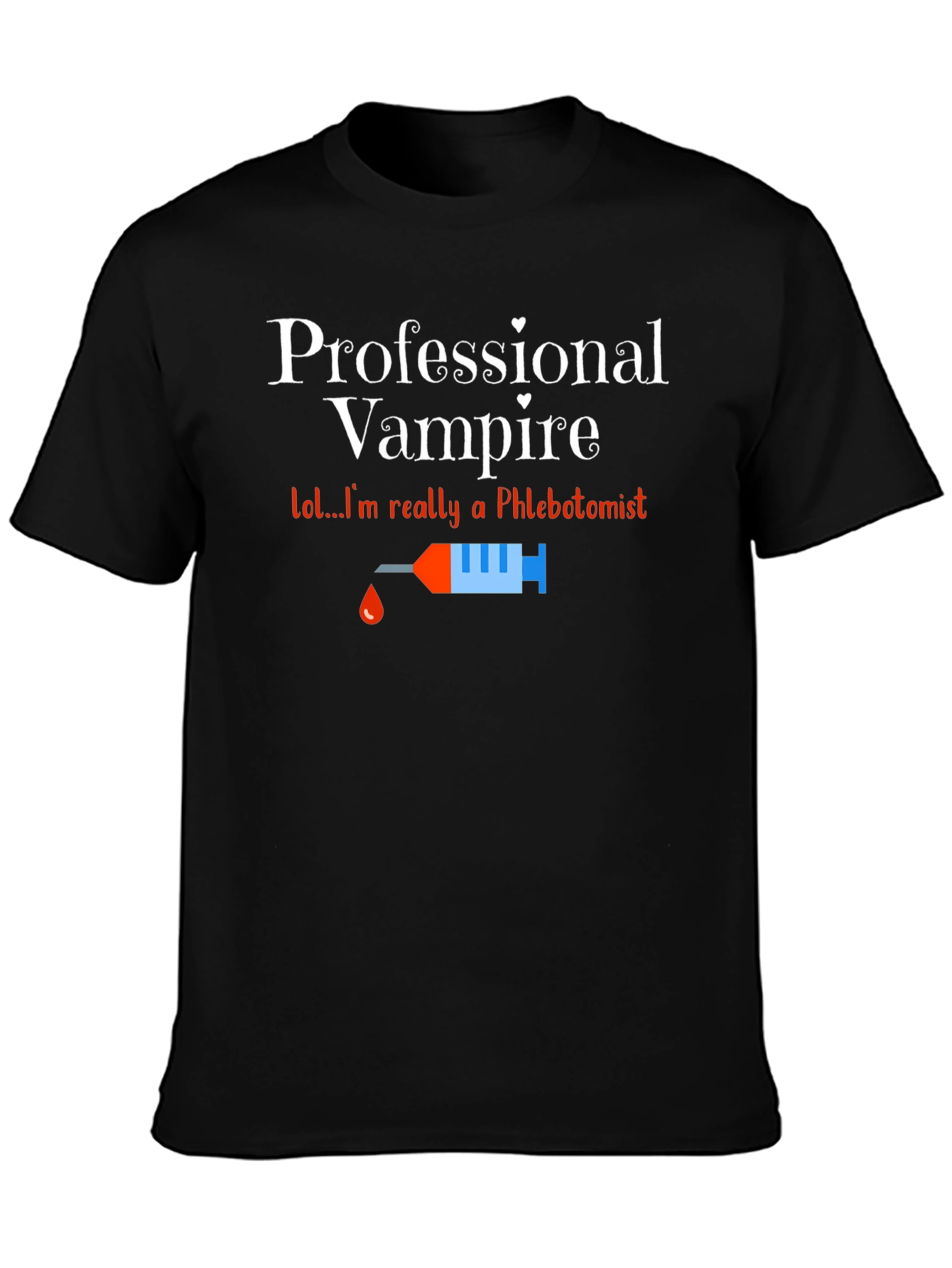 Funny Professional Vampire Phlebotomist T-Shirt