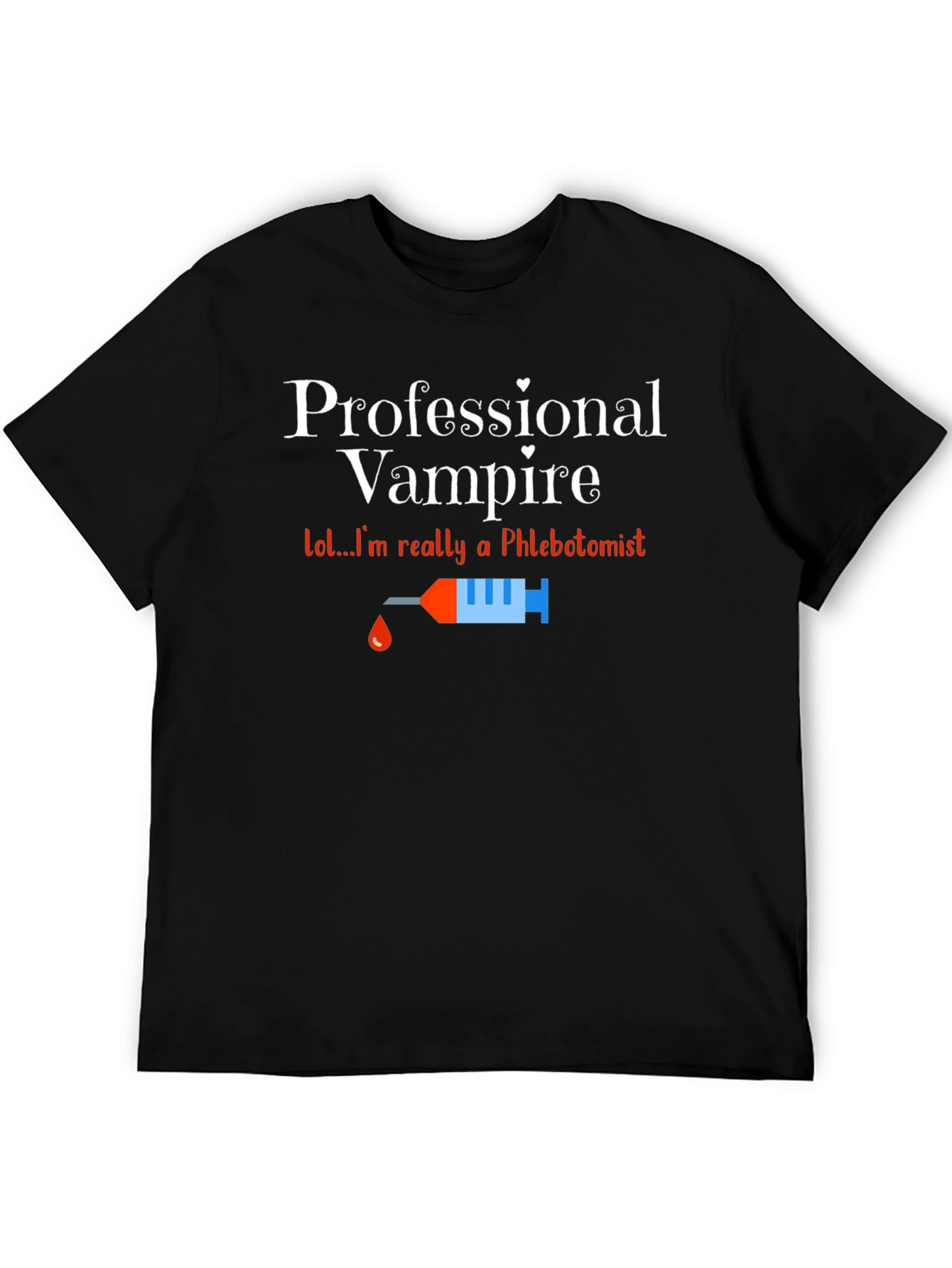 Funny Professional Vampire Phlebotomist T-Shirt
