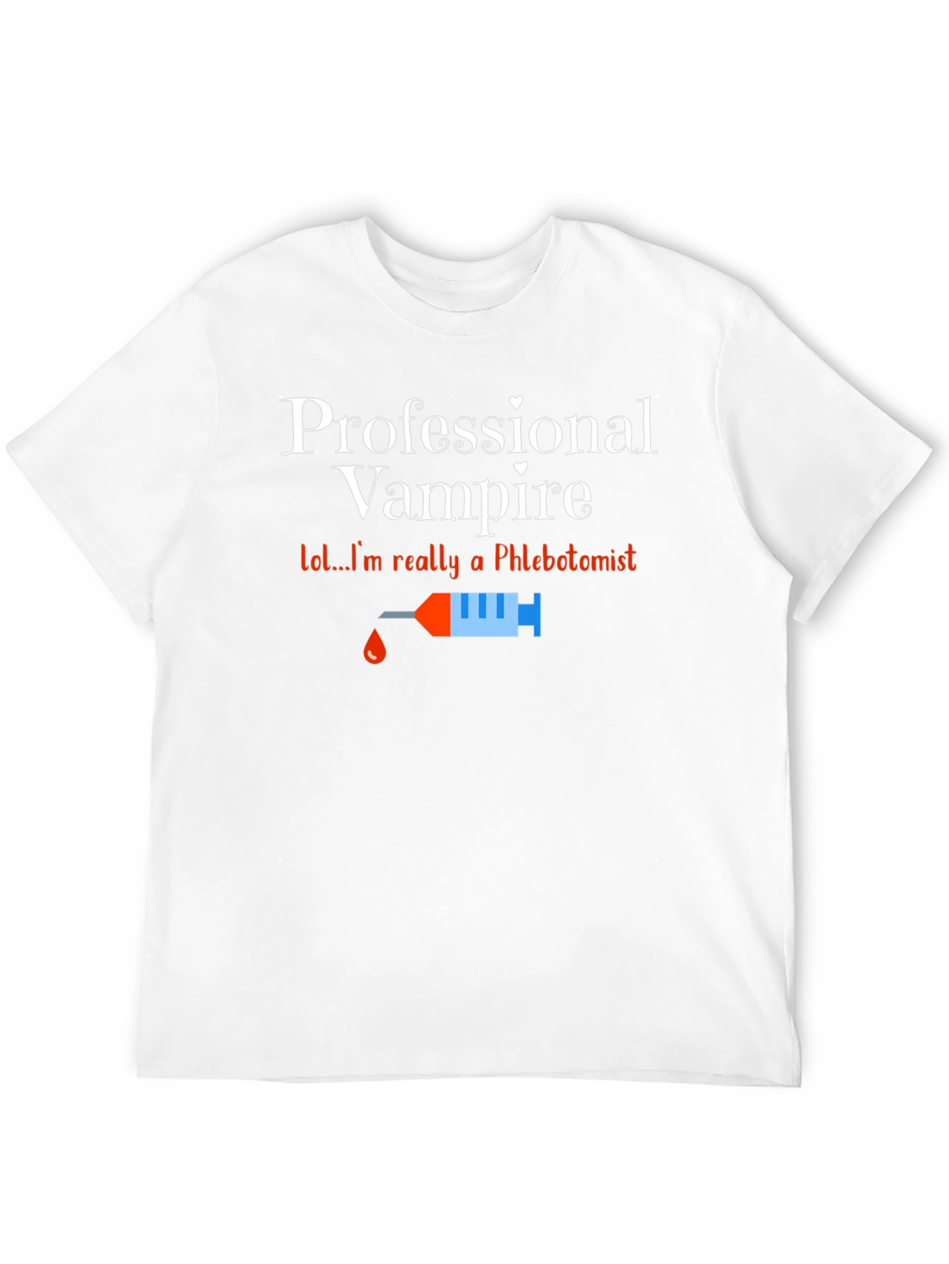 Funny Professional Vampire Phlebotomist T-Shirt