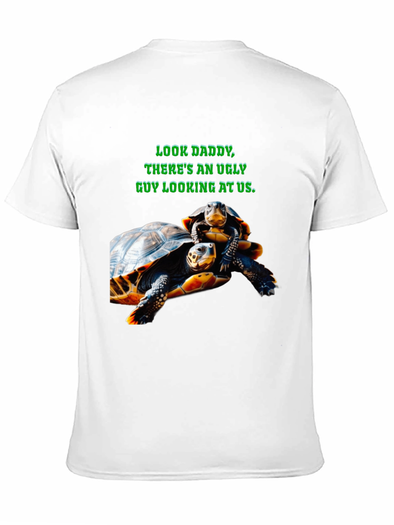 Ugly Guy Turtle Graphic Tee - Black