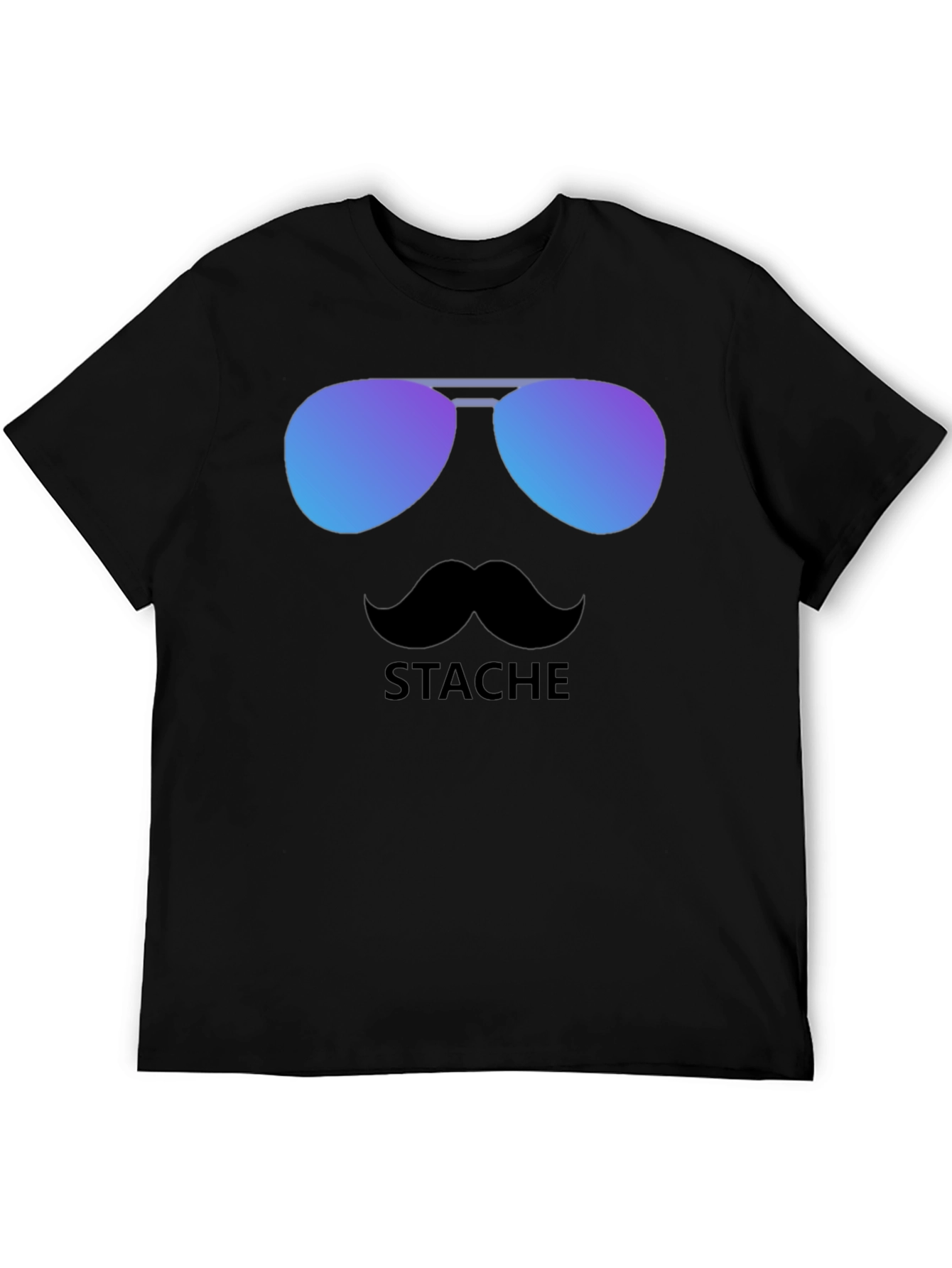 Cool Stache T-Shirt - Sunglasses & Moustache Graphic Tee