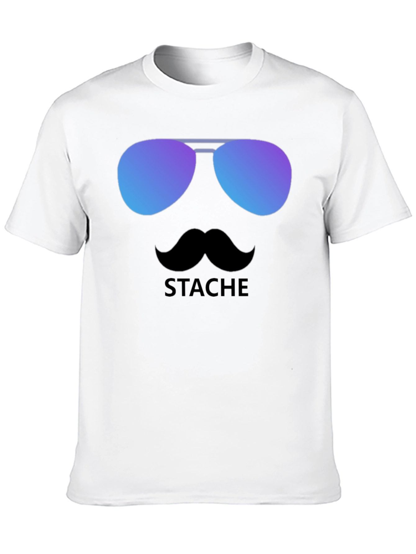 Cool Stache T-Shirt - Sunglasses & Moustache Graphic Tee