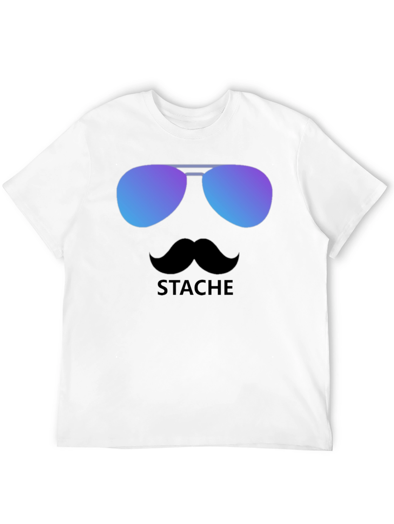Cool Stache T-Shirt - Sunglasses & Moustache Graphic Tee