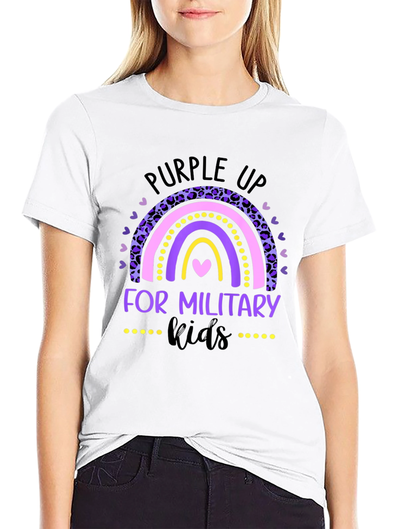 Purple Up Military Kids T-Shirt