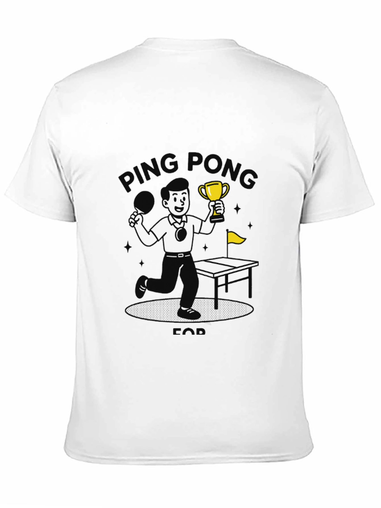 Ping Pong Champ Black Graphic T-Shirt