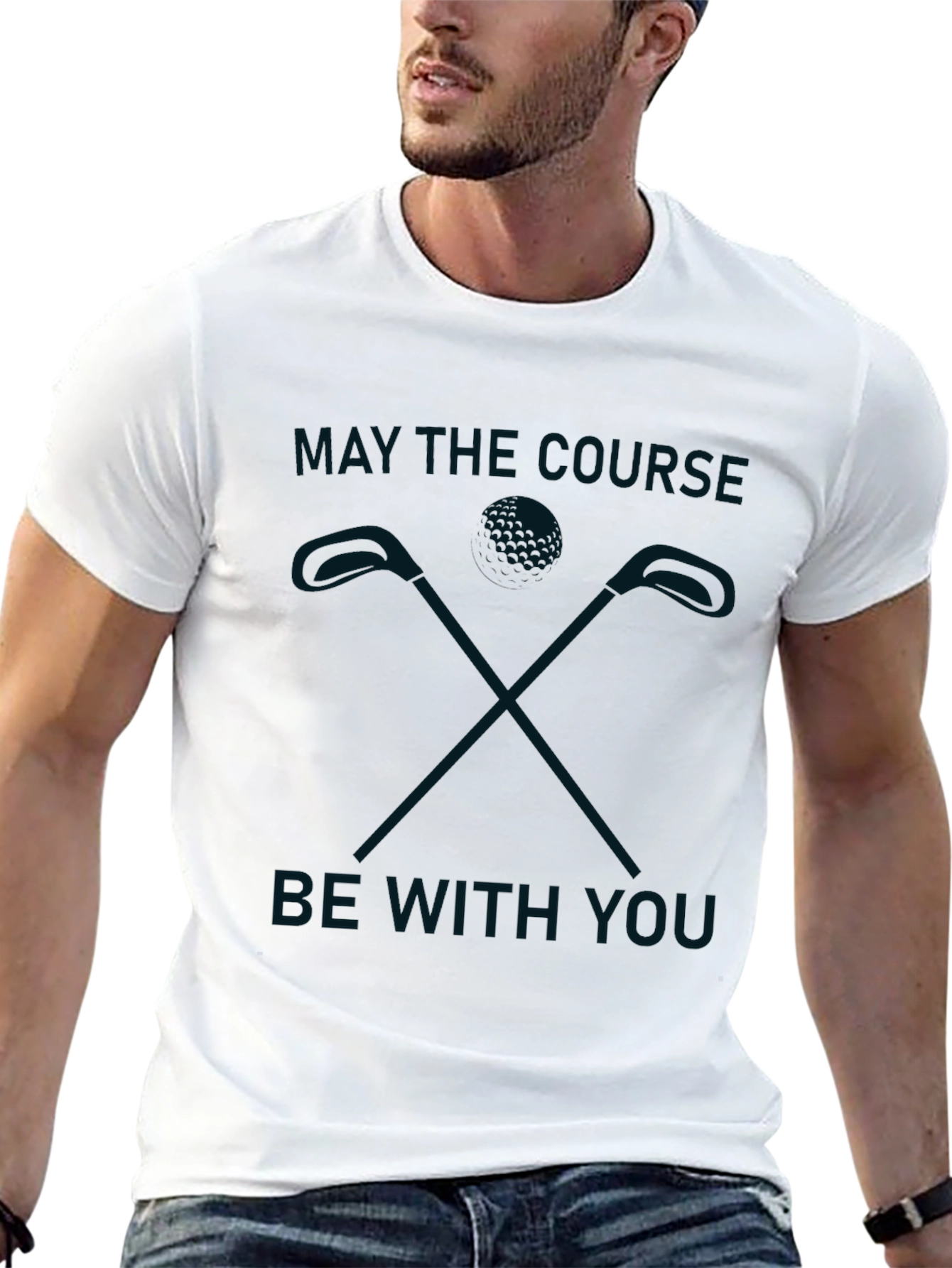 Golf T-Shirt - May the Course Be With You