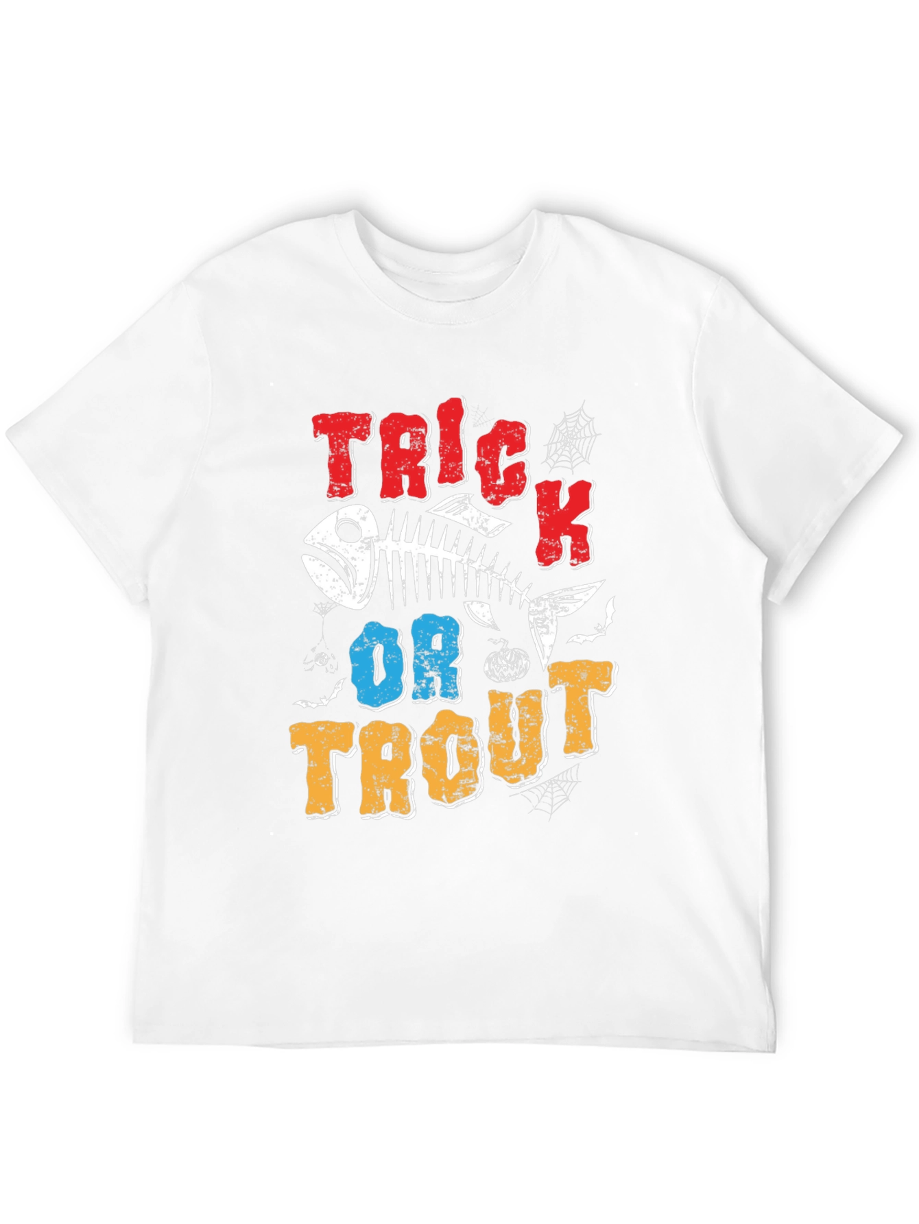 Trick or Trout Halloween Fishing T-Shirt